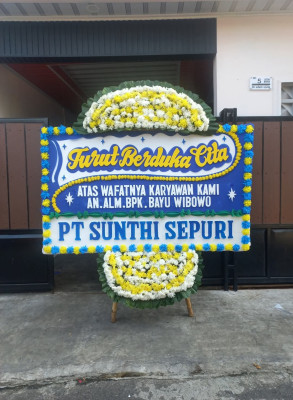Papan Bunga Duka di Sudimoro